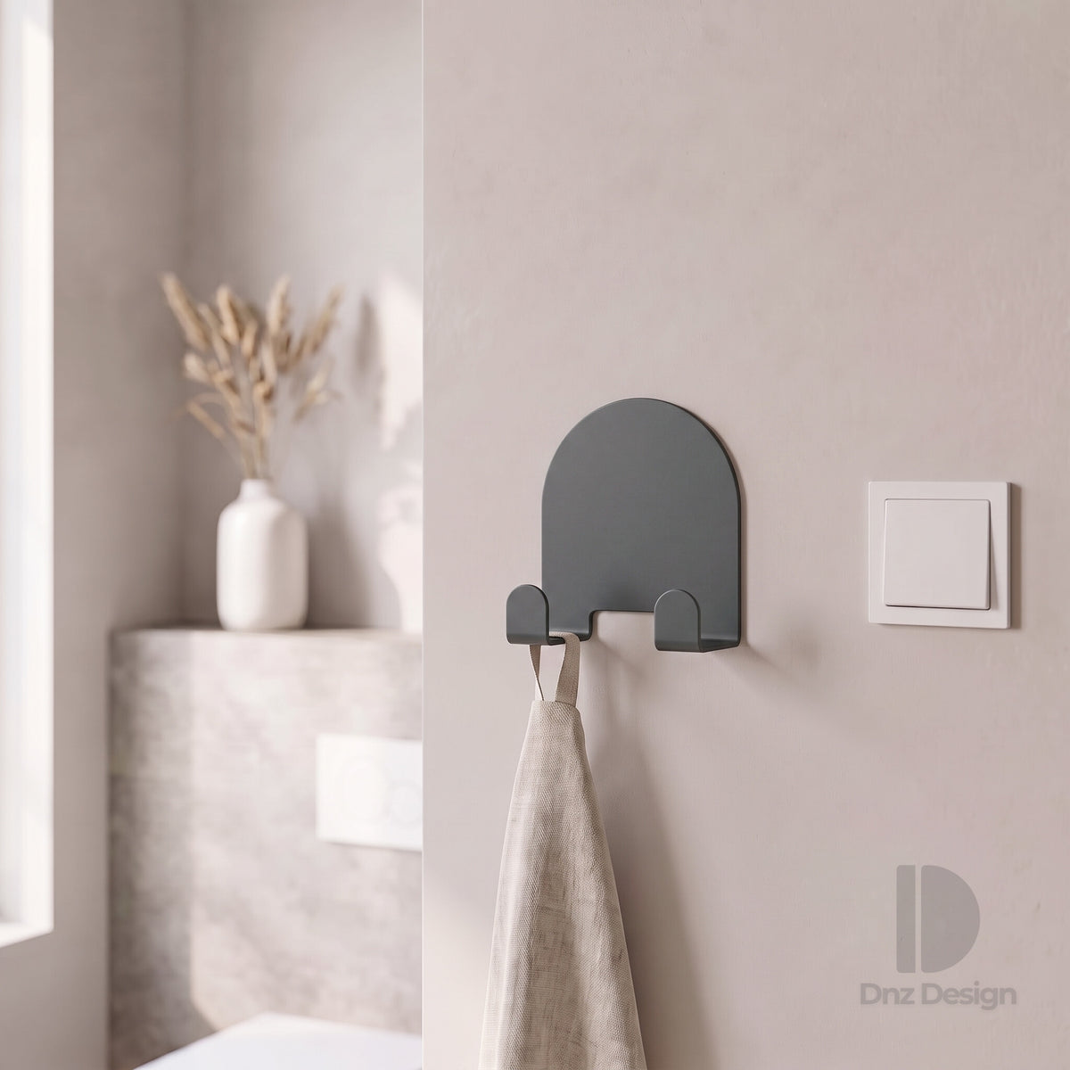 ARKO No-Drill Wall Hook - Adhesive Key Holder & Towel Hook Set