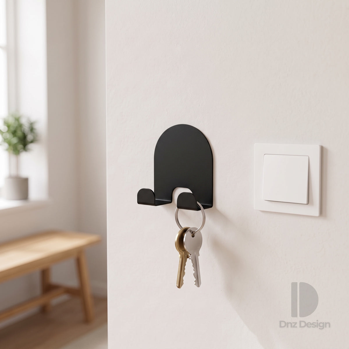 ARKO No-Drill Wall Hook - Adhesive Key Holder & Towel Hook Set