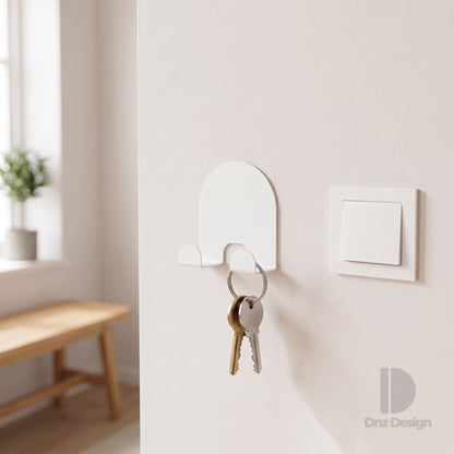 ARKO No-Drill Wall Hook - Adhesive Key Holder & Towel Hook Set
