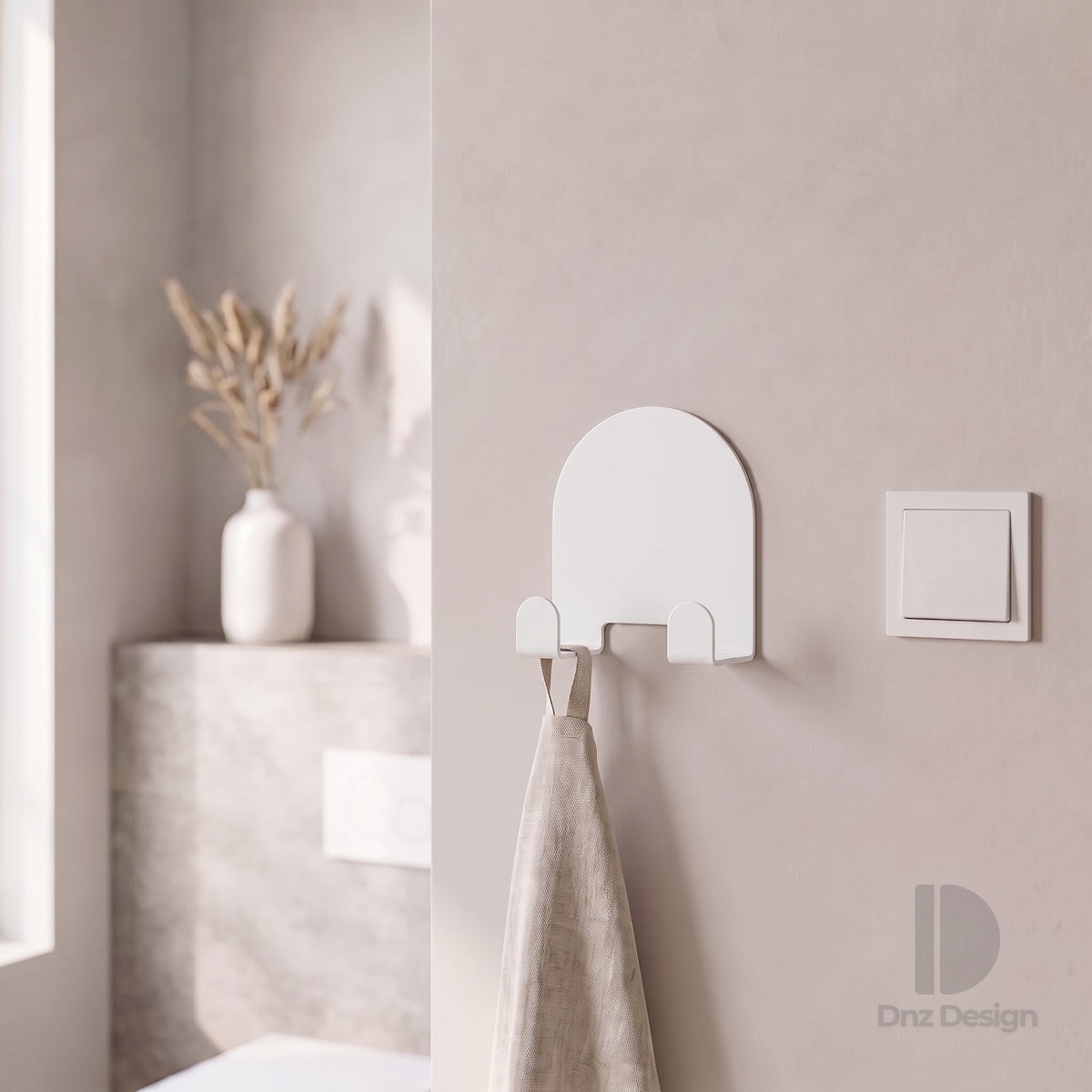 ARKO No-Drill Wall Hook - Adhesive Key Holder & Towel Hook Set