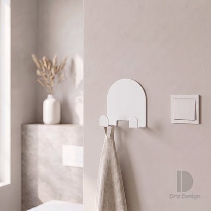 ARKO No-Drill Wall Hook - Adhesive Key Holder & Towel Hook Set