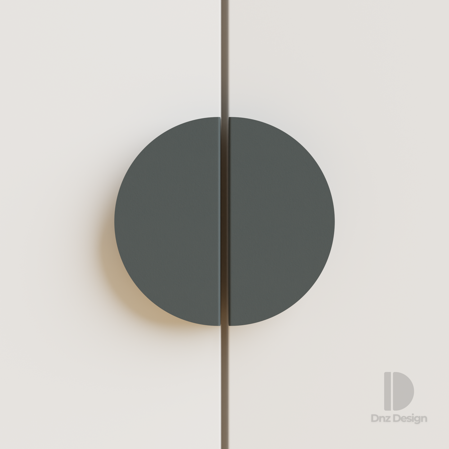 HALO Half-Moon Cabinet Handle - Minimalist Metal Drawer Pull