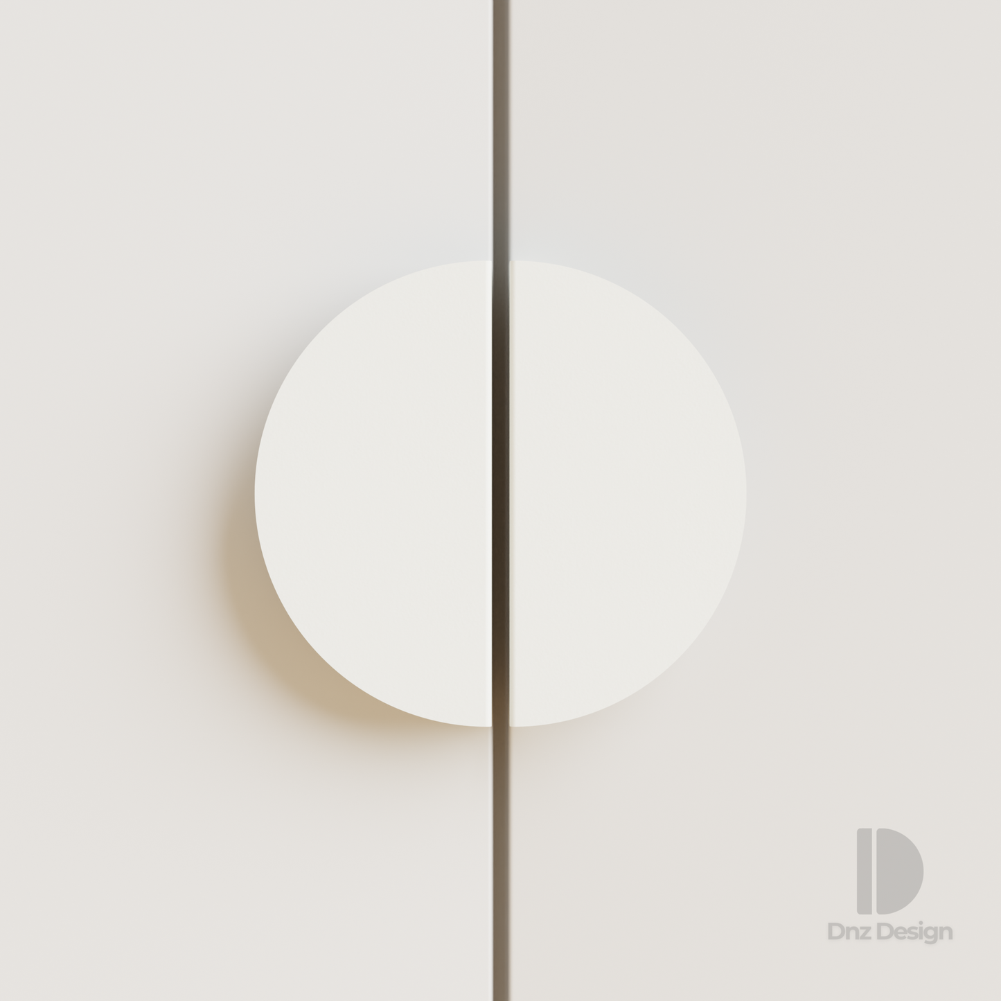 HALO Half-Moon Cabinet Handle - Minimalist Metal Drawer Pull