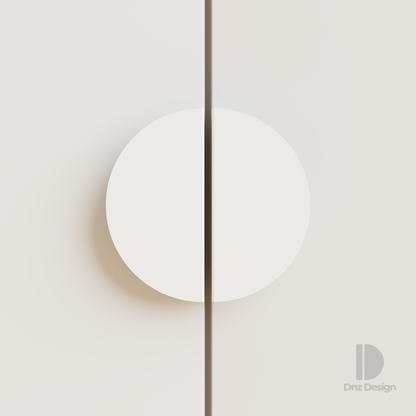 HALO Half-Moon Cabinet Handle - Minimalist Metal Drawer Pull