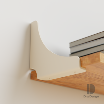 ARCUS Curved Shelf Bracket - Heavy Duty Steel | Set of 2