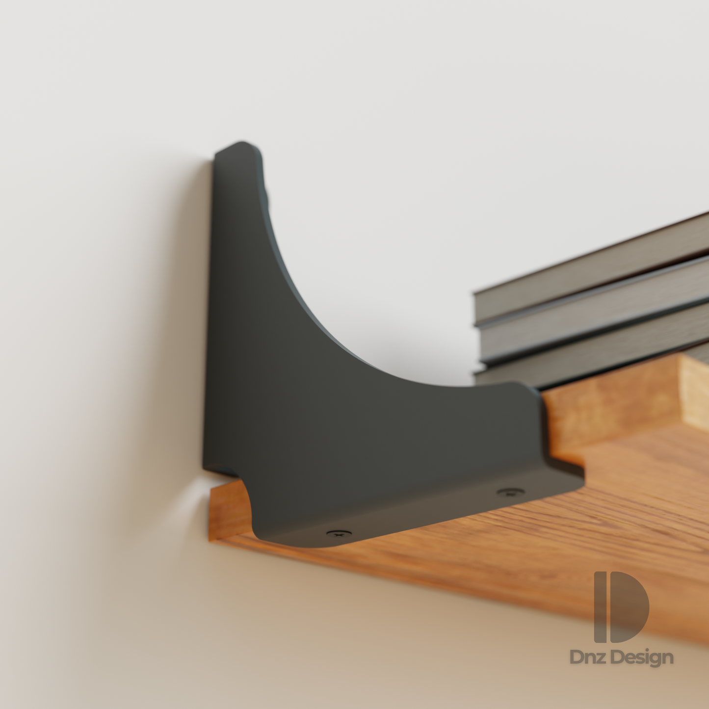 ARCUS Curved Shelf Bracket - Heavy Duty Steel | Set of 2