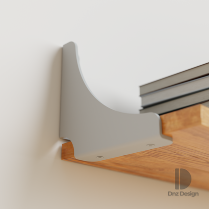 ARCUS Curved Shelf Bracket - Heavy Duty Steel | Set of 2