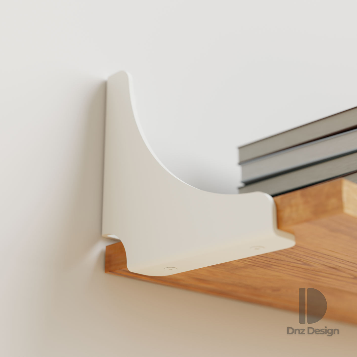 ARCUS Curved Shelf Bracket - Heavy Duty Steel | Set of 2