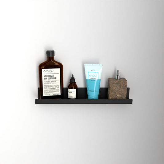 Modern Floating Wall Shelf, Minimalist Display Shelf, Wall Mounted Bookshelf, Metal Kitchen Shelf, Kitchen Decor, Bathroom Organizer